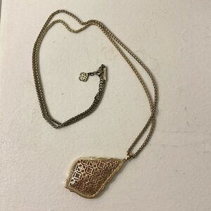 Kendra Scott Aiden Filigree Rose Gold 2-Tone Metal Necklace